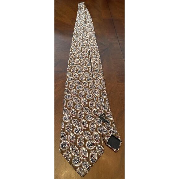 Vintage Fendi Roma Brown Hand Made 100% Silk Men’s Neck Tie Made In Italy - Picture 3 of 10